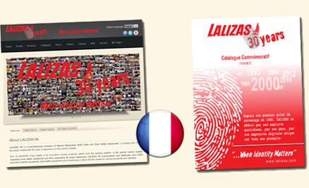 LALIZAS Webseite jetzt auch in französischer Sprache