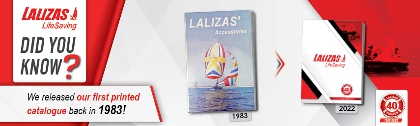 Wussten Sie, dass LALIZAS seinen ersten gedruckten Katalog im Jahr 1983 herausgegeben hat?
