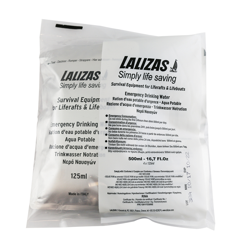 LALIZAS Rettungsinsel – Trinkwasser 4x125ml image