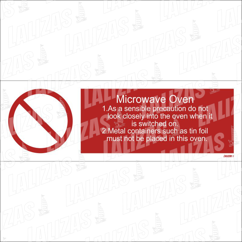 Mikrowellenvorsichtsmaßnahmen #5747Gm (10x30 cm) image